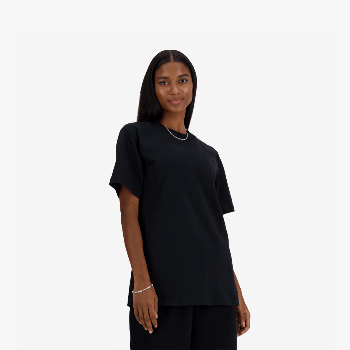 Women's New Balance Athletics Jersey 'Black' T-Shirt